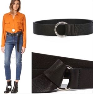 B-Low The Belt Womans Black Synthetic Medieval Ring Belt.O/S.